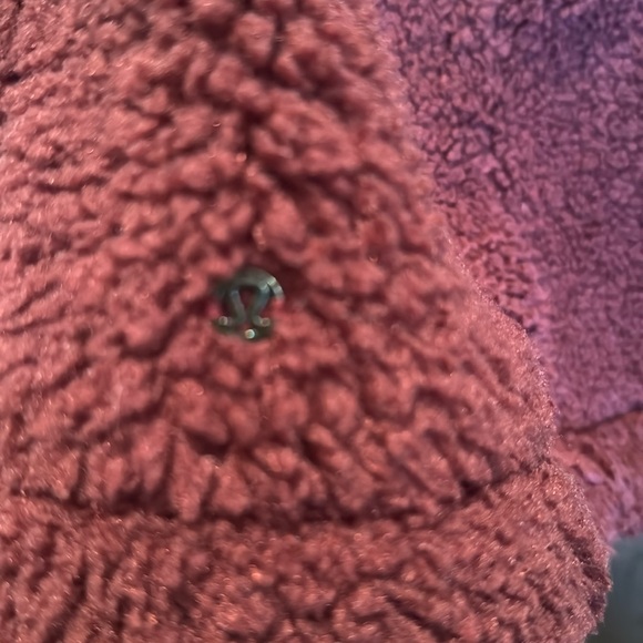 Lululemon Burgundy Boucle Lined Bomber - Picture 4 of 7